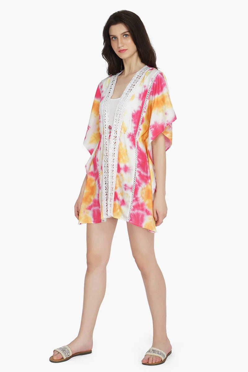 Set of 6 Sunrise Tie Dye Cover Up (S,M,L)