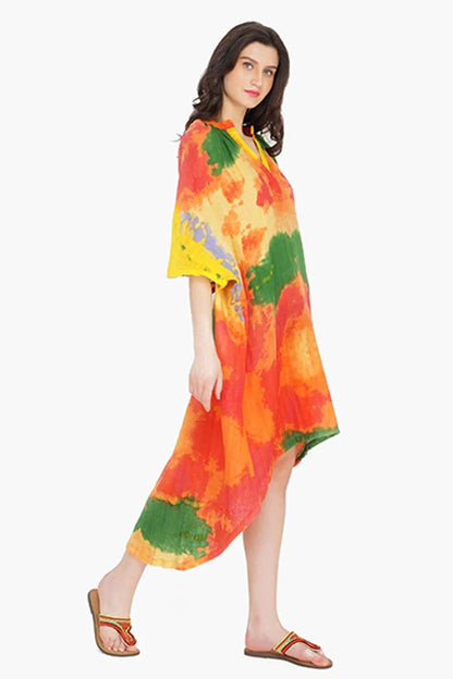 Set of 6 Paradise Tie Dye Long Tunic (S,M,L)