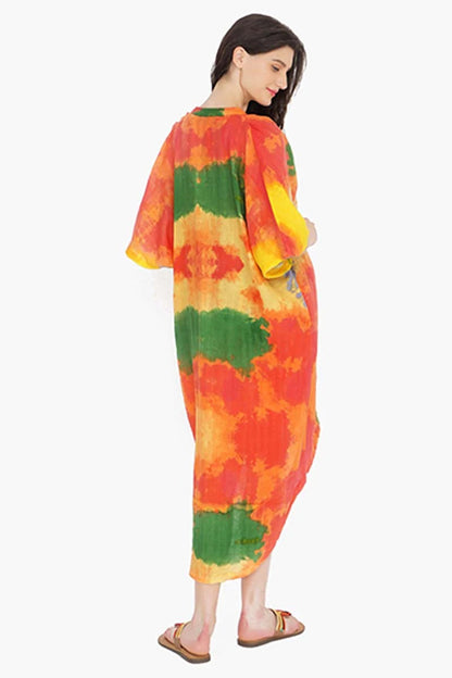 Set of 6 Paradise Tie Dye Long Tunic (S,M,L)