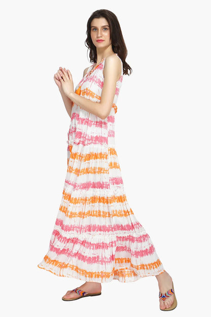 Set of 6 Reva Tie Dye Maxi Dress (S,M,L)