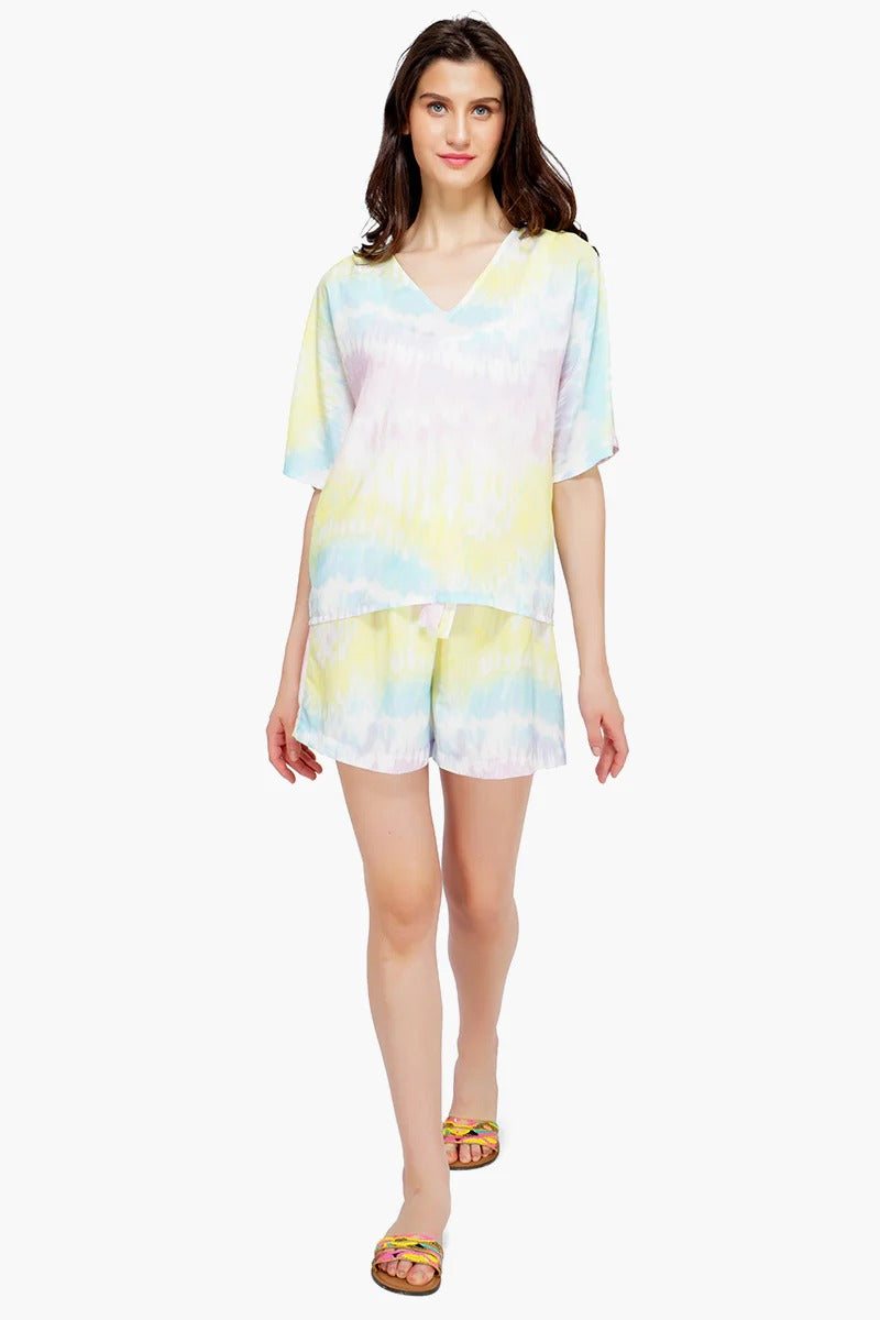 Set of 6 Rainbow Tie Dye Top (S,M,L)