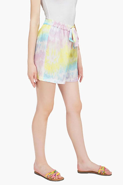 Set of 6 Rainbow Tie Dye Flowy Shorts (S,M,L)