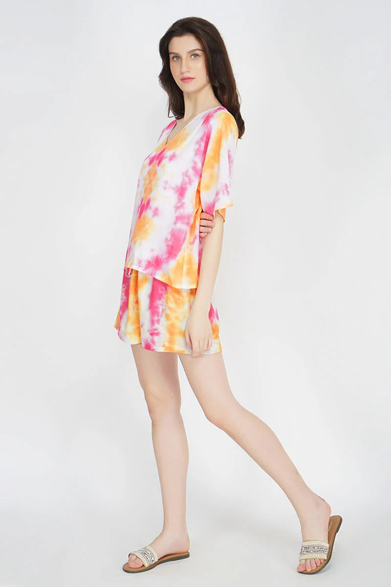 Set of 6 Sunrise Tie Dye Top (S,M,L)