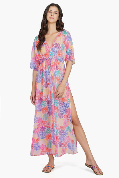 Set of 6 Mauve Sedge Rush Maxi Dress (S,M,L)