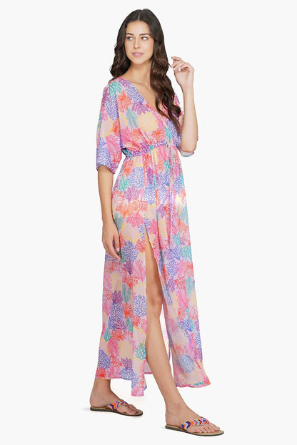 Set of 6 Mauve Sedge Rush Maxi Dress (S,M,L)