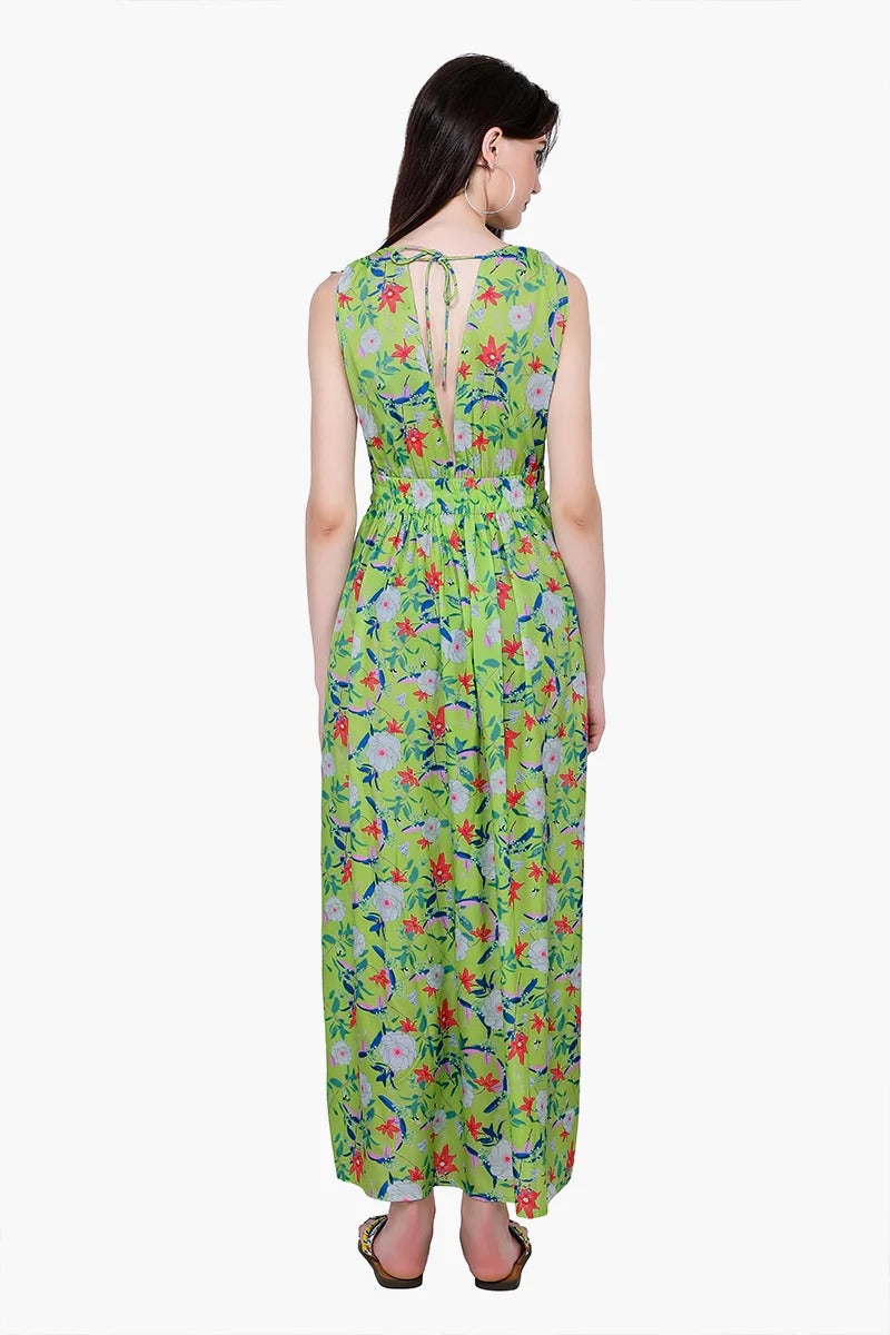 Set of 6 Misty Sunshine Floral Maxi Dress (S,M,L)