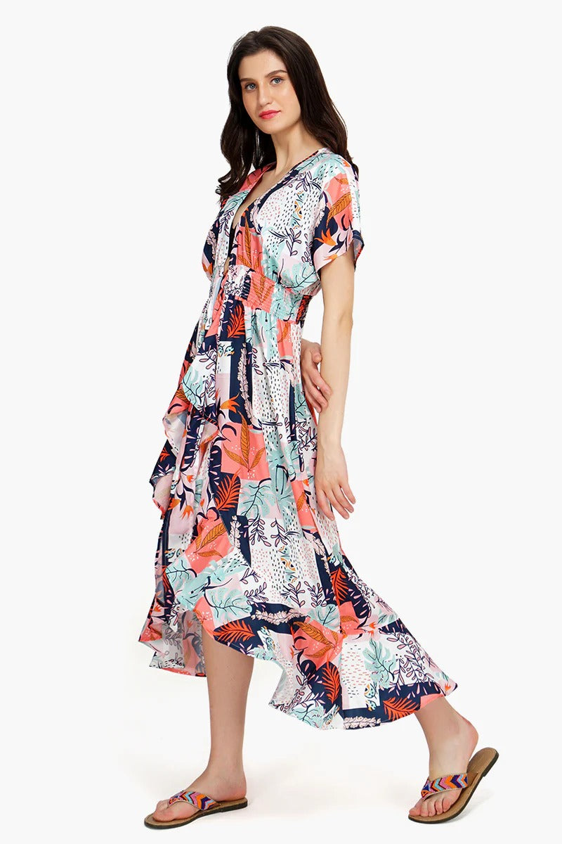 Set of 6 Playful Petals Kimono Cover Up (S,M,L)