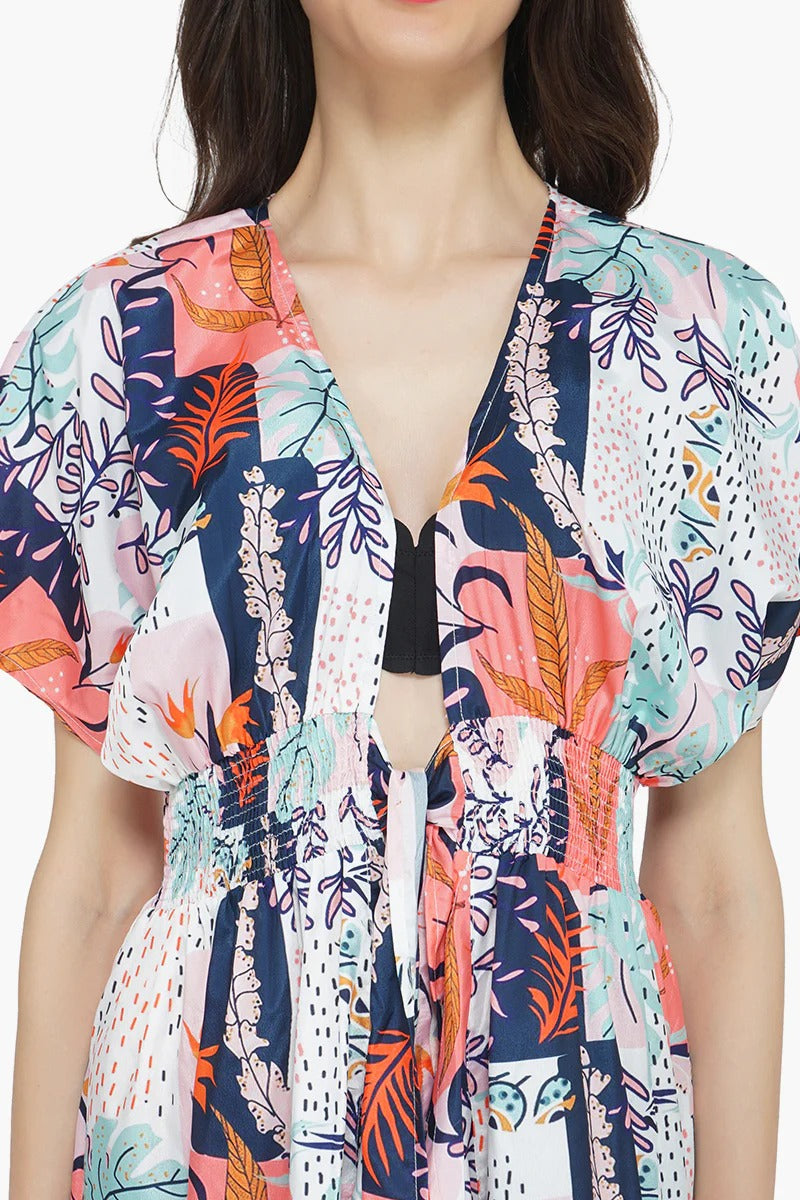 Set of 6 Playful Petals Kimono Cover Up (S,M,L)