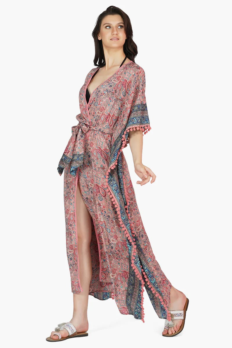 Set of 6 Nina Maxi Kimono Cover Up (S,M,L)