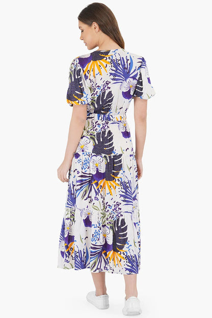 Set of 6 Tropical Twilight Midi Dress (S,M,L)