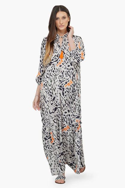 Set of 6 Wild Animal Print Maxi Dress (S,M,L)