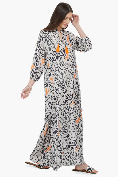 Set of 6 Wild Animal Print Maxi Dress (S,M,L)