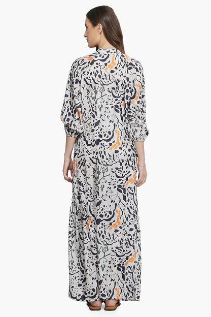 Set of 6 Wild Animal Print Maxi Dress (S,M,L)