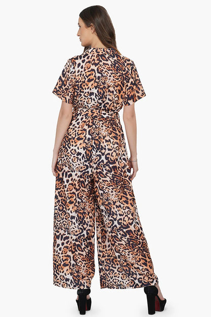 Set of 6 Brown Leopard Jumpsuit (S,M,L)