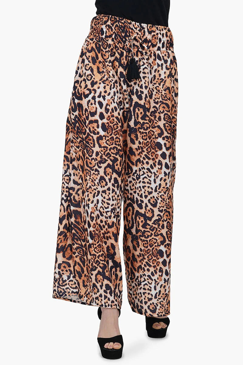 Set of 6 Brown Leopard Trousers (S,M,L)