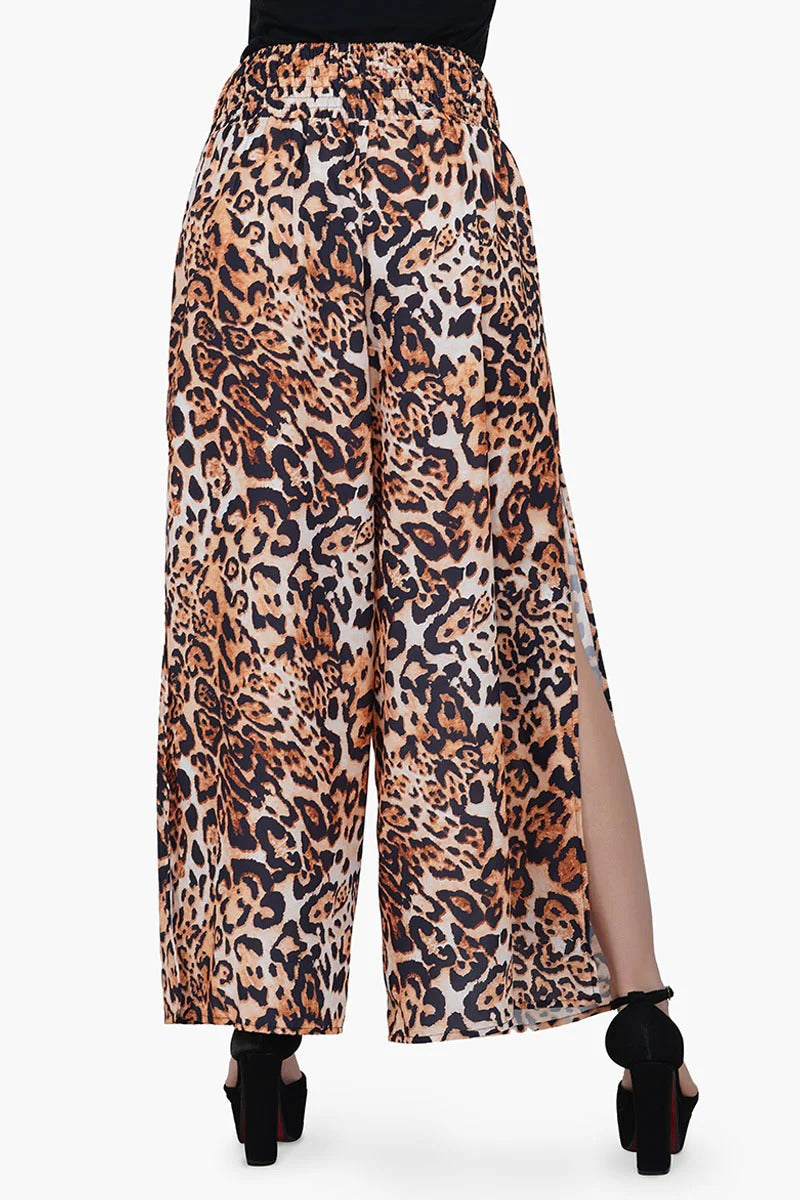 Set of 6 Brown Leopard Trousers (S,M,L)