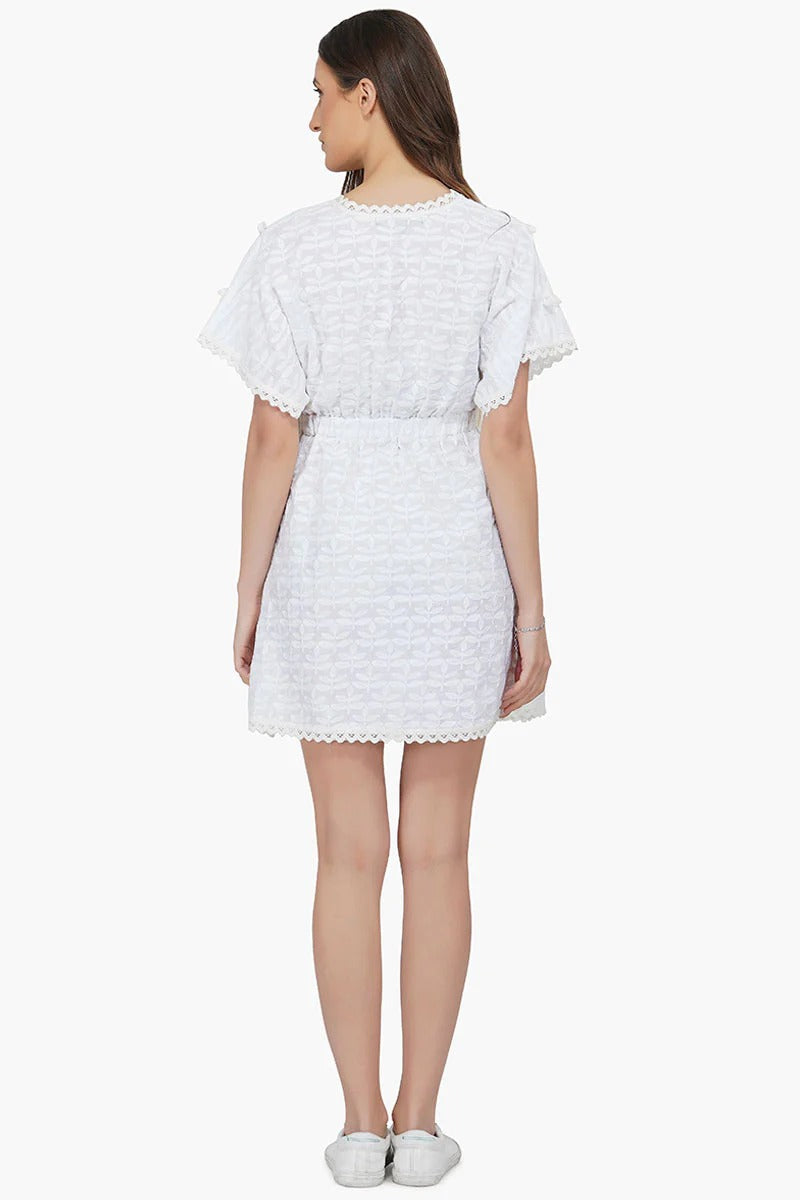 Set of 6 Bright White Short Dress (S,M,L)