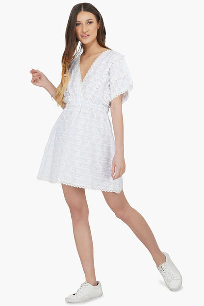 Set of 6 Bright White Short Dress (S,M,L)