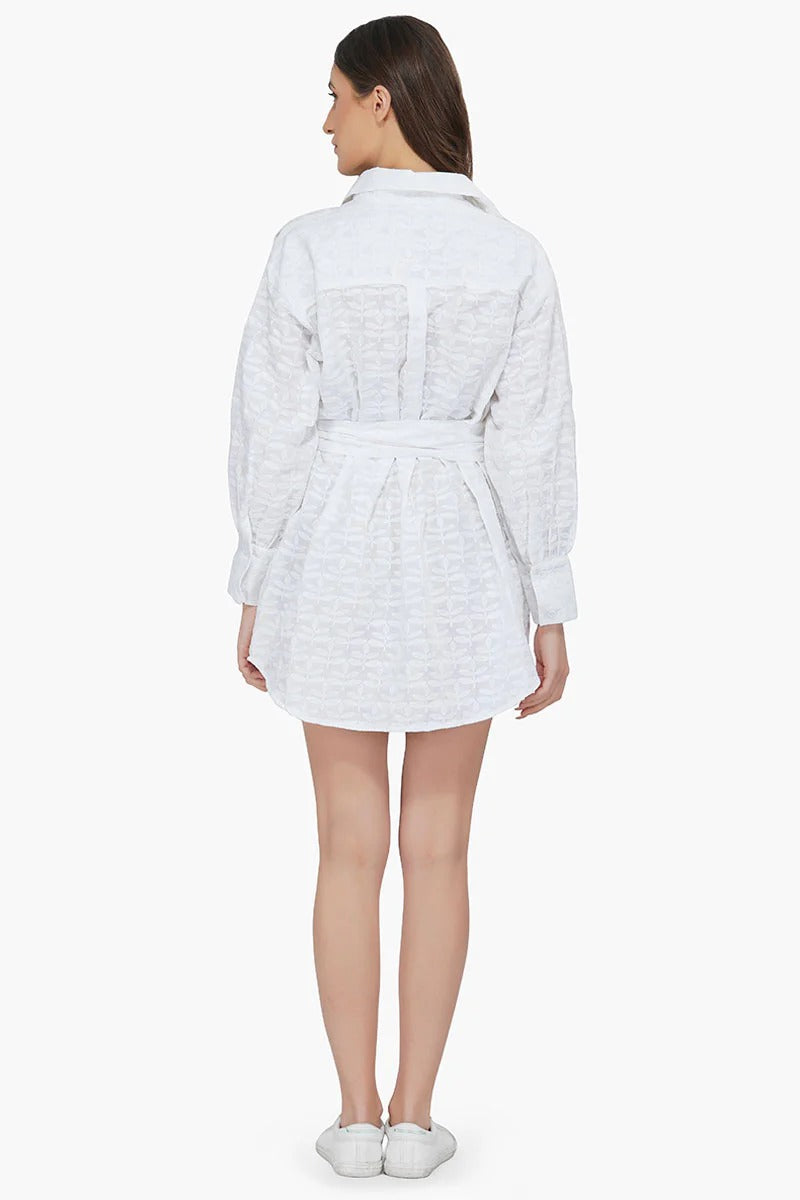 Set of 6 Bright White Oversized Shirt (S,M,L)