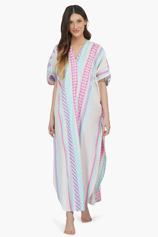 Set of 6 Aztec Yarn Dyed Cotton Cover Up (S,M,L)