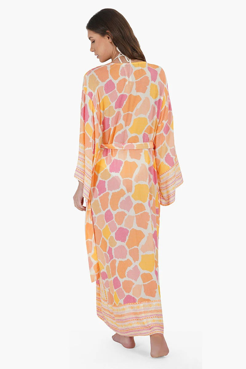 Set of 6 Giraffe Print Kimono Cover Up (S,M,L)