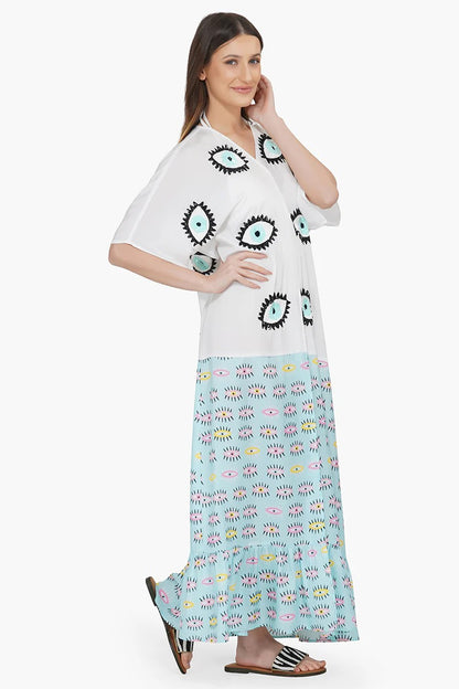 Set of 6 Eye-o-Eye Embroidered Cover Up (S,M,L)