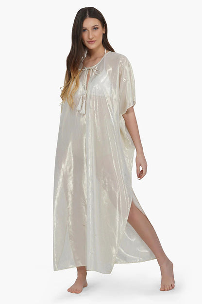 Set of 6 Gold Lurex Sheer Kaftan (S,M,L)