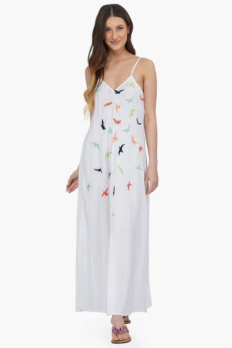 Set of 6 Birds in Paradise Maxi Dress (S,M,L)