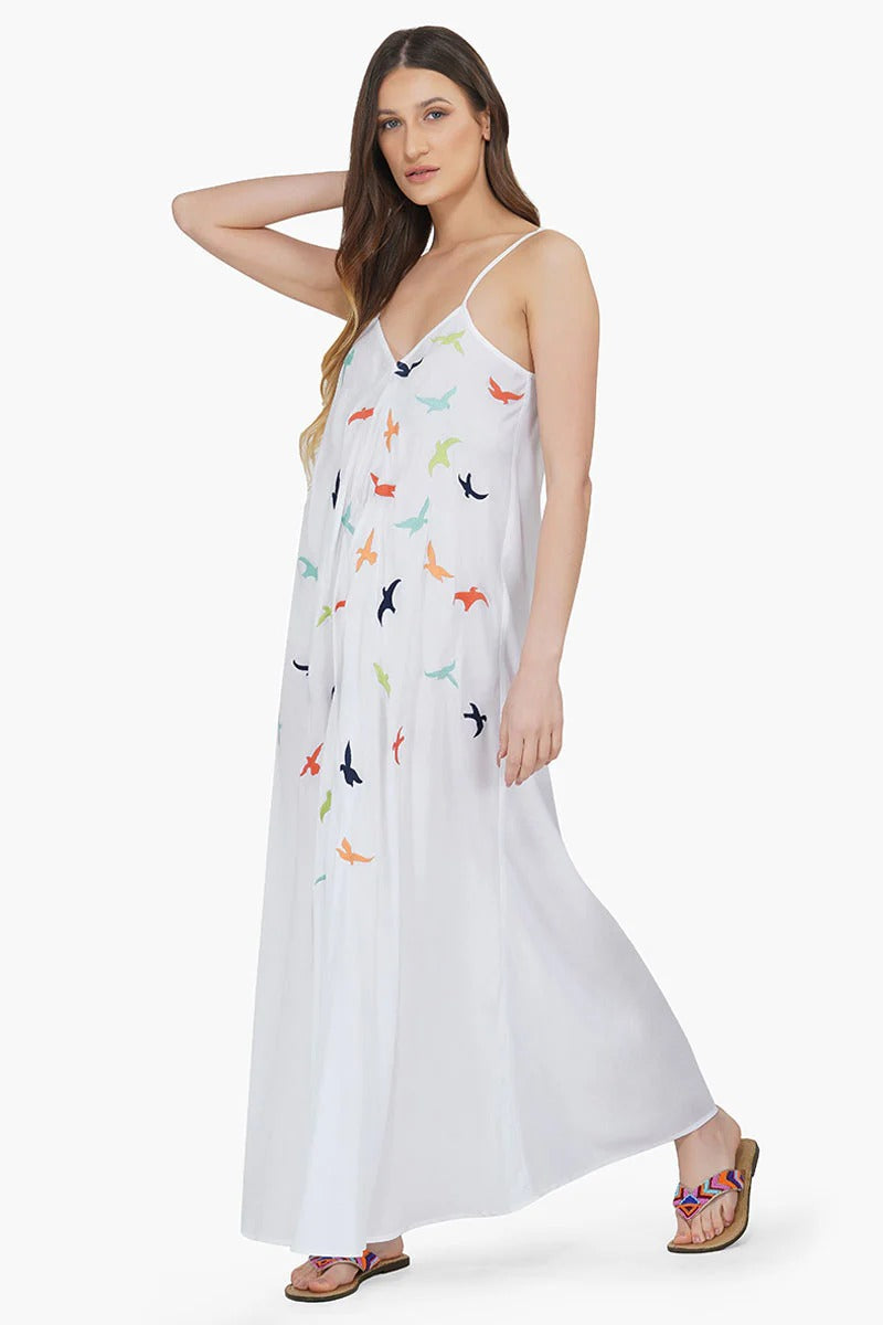 Set of 6 Birds in Paradise Maxi Dress (S,M,L)