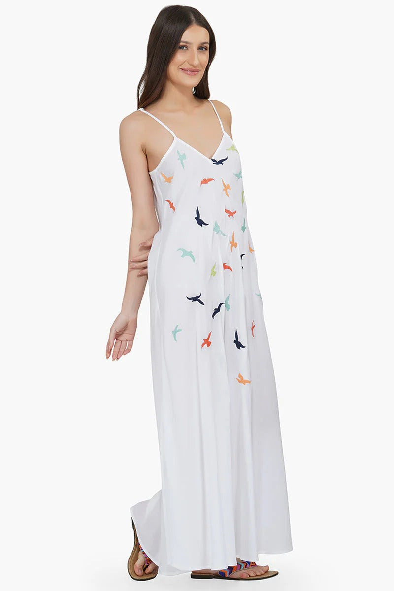 Set of 6 Birds in Paradise Maxi Dress (S,M,L)