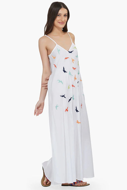 Set of 6 Birds in Paradise Maxi Dress (S,M,L)