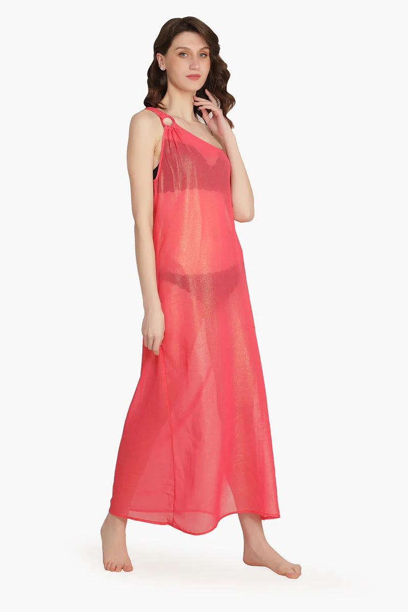 Set of 6 Pink Shimmer Sheer Dress (S,M,L)