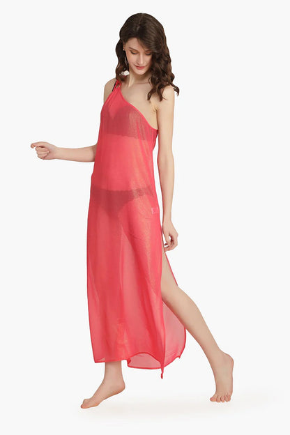 Set of 6 Pink Shimmer Sheer Dress (S,M,L)