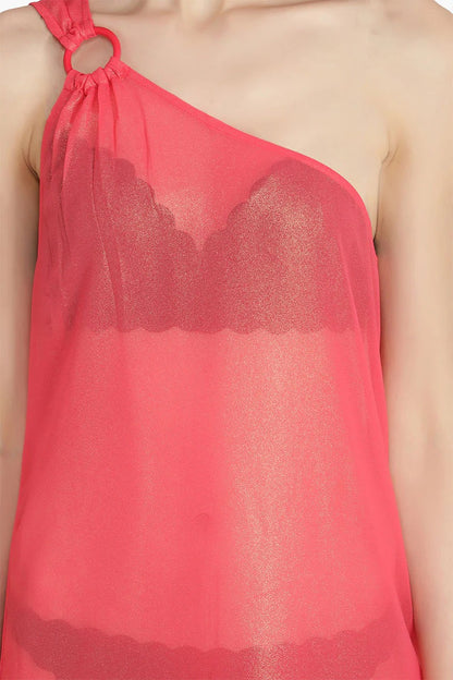 Set of 6 Pink Shimmer Sheer Dress (S,M,L)