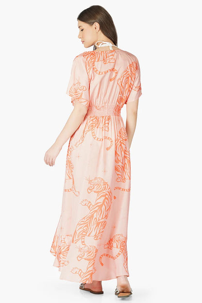 Set of 6 Apricot Wash Tiger Cover UP (S,M,L)