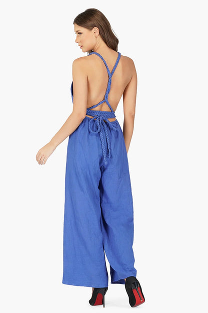 Set of 6 Nautical Blue Cotton Jumpsuit (S,M,L)