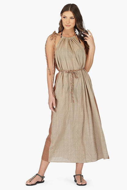 Set of 6 Desert Dust Cotton Maxi Dress (S,M,L)