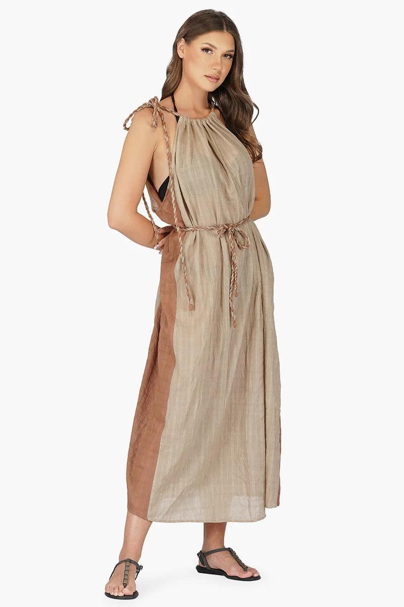 Set of 6 Desert Dust Cotton Maxi Dress (S,M,L)