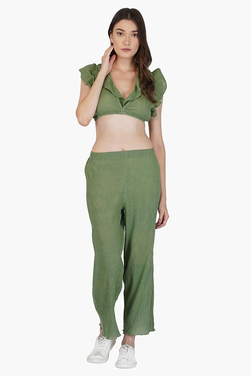 Set of 6 Olivia Cotton Crepe Pants (S,M,L)