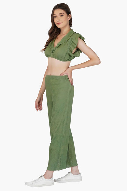 Set of 6 Olivia Cotton Crepe Pants (S,M,L)