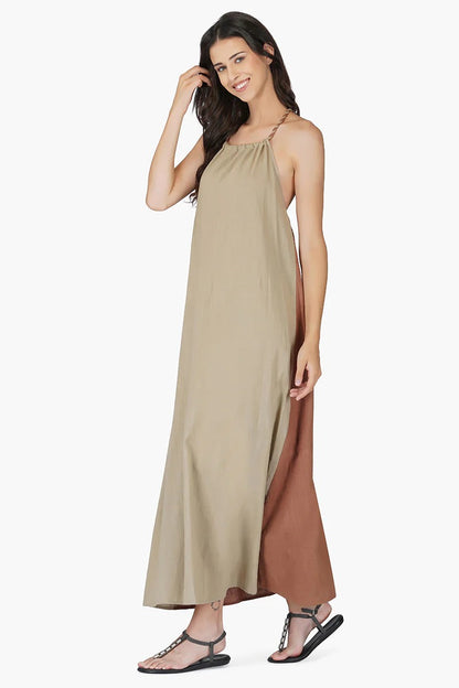 Set of 6 Sandstone Cotton Maxi Dress (S,M,L)