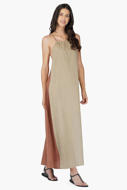 Set of 6 Sandstone Cotton Maxi Dress (S,M,L)