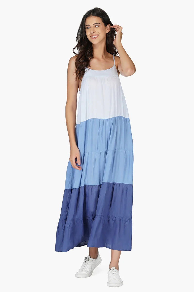 Set of 6 Victoria Tiered Maxi Dress (S,M,L)