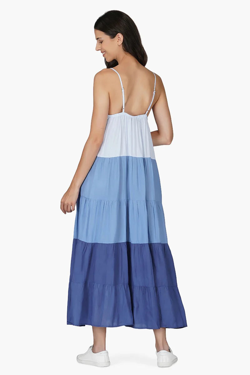 Set of 6 Victoria Tiered Maxi Dress (S,M,L)