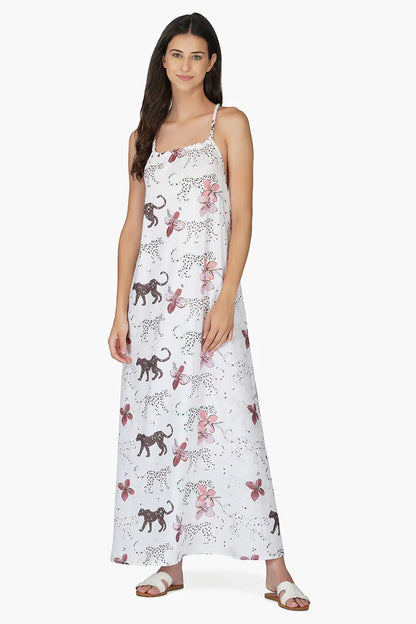 Set of 6 Jaguar Floral Maxi Dress (S,M,L)