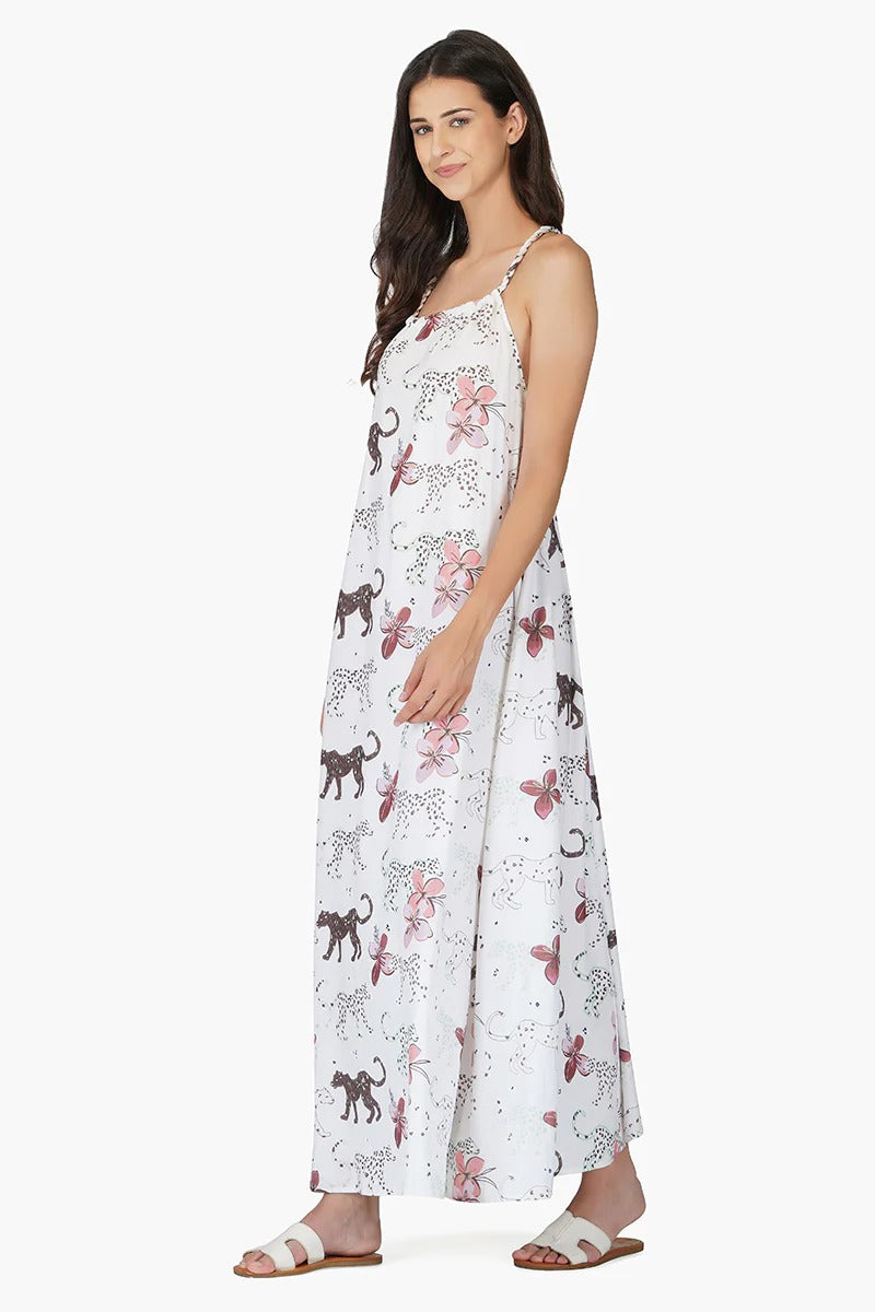 Set of 6 Jaguar Floral Maxi Dress (S,M,L)