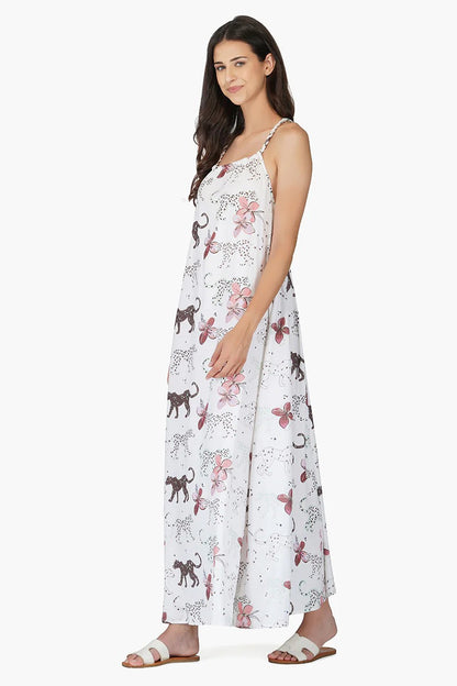 Set of 6 Jaguar Floral Maxi Dress (S,M,L)