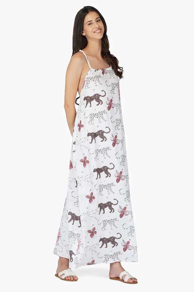 Set of 6 Jaguar Floral Maxi Dress (S,M,L)
