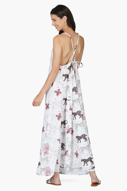 Set of 6 Jaguar Floral Maxi Dress (S,M,L)