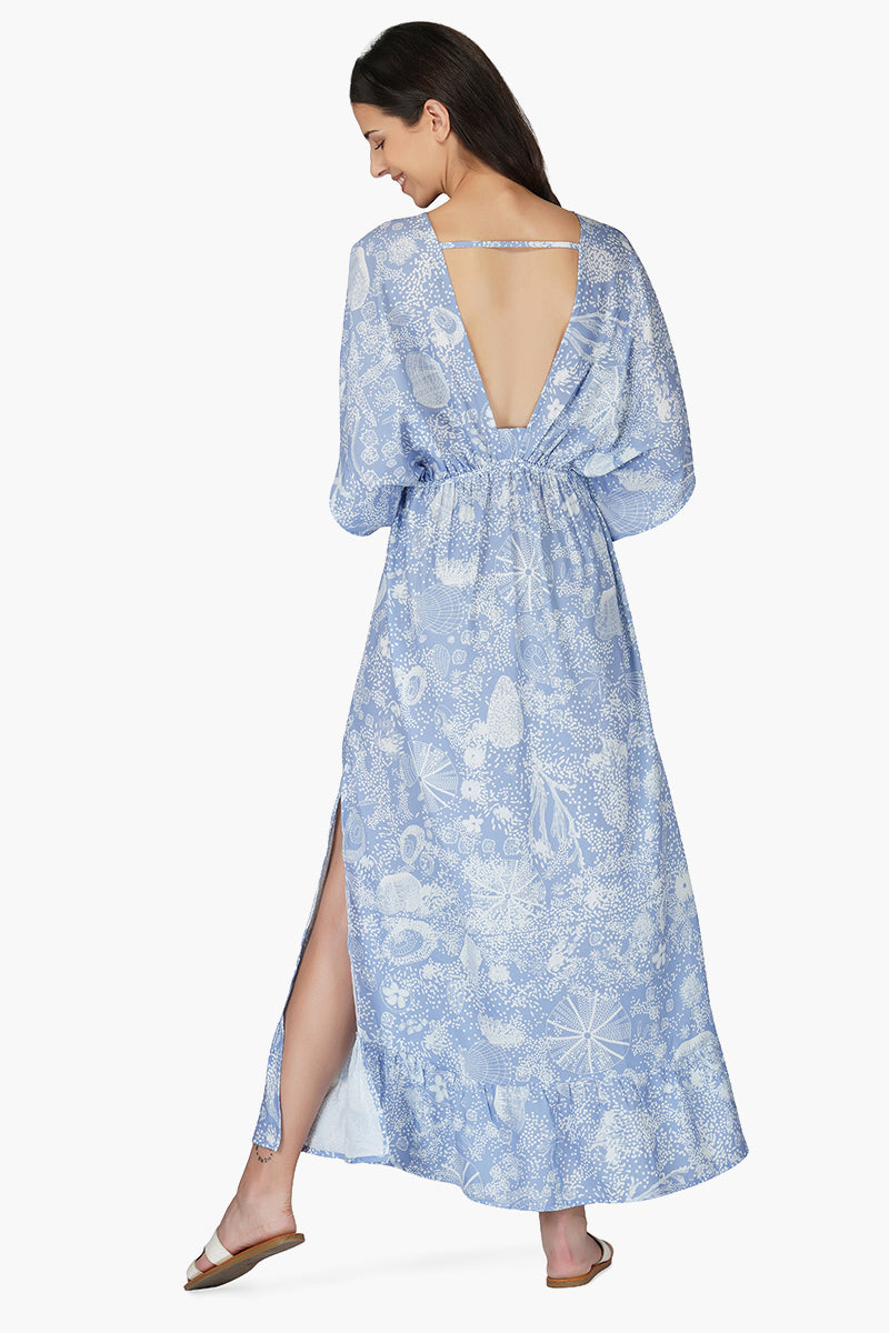Blue Seashell Kaftan